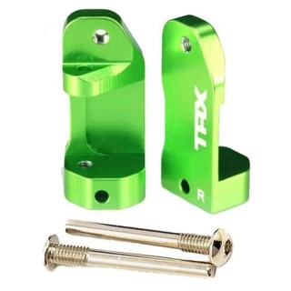 Traxxas Green Aluminum 30-Degree Castor Blocks for 2WD Stampede, Slash, Rustler, Nitro Slash