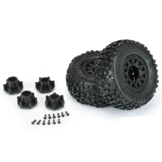 Pro-Line Badlands SC on Raid 6x30 Adj Offset 12mm Hex Wheels for Slash 2WD & 4x4