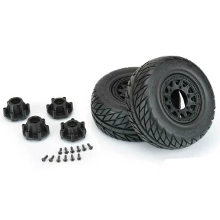 Pro-Line Street Fighter SC Tires on Raid 6x30 12mm Hex Wheels for Slash 2WD & 4x4