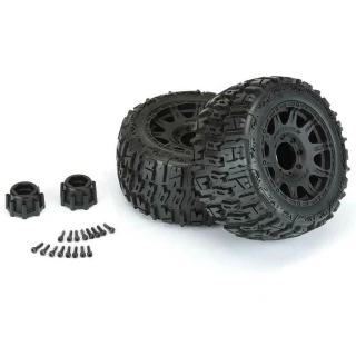 Pro-Line Trencher LP 3.8" Low Profile Tires on Raid 8x32 Wheels 17mm Hex