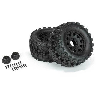 Pro-Line Badlands MX38 HP 3.8 Belted Tires on Raid 8x32 Wheels 17mm Hex