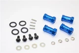 GPM Blue Aluminum 17mm Extension Hubs w/12mm Hex for 4x4 Slash Stampede Rustler