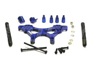 Integy Heavy Duty 7075 Aluminum Front/Rear Shock Tower (Blue): T-Maxx 2.5, 3.3, & E-Maxx