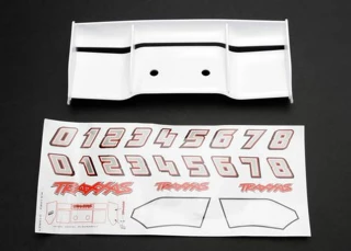 Traxxas White Wing w/Decals for E-Revo & Revo 3.3