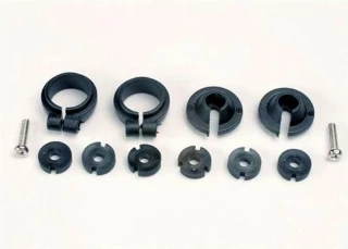 Traxxas Shock Piston Head Set w/Clamps & Spring Retainers