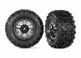 Traxxas Hoss 4x4 Sledgehammer Tires on Black Chrome 2.8 Wheels (2) w/12mm Hex