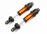 Traxxas Maxx 4S Orange Aluminum GT-Maxx Shocks Fully Assembled w/o Springs (2)