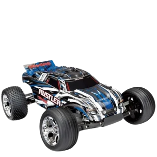 Traxxas Rustler XL-5 RTR RC Truck w/ID Battery & Quick Charger