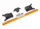 Traxxas Orange Aluminum Chassis Brace Kit for Rustler 4x4 & Slash 4x4 Low-CG Chassis