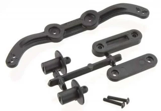 RPM Black Adjustable Body Mounts for Slash 4x4, Rally, Stampede 4x4