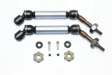 GPM Gunmetal Steel & Aluminum Rear CVD Driveshaft Set w/Hex for 4x4 Slash Rustler Stampede Rally & 2WD Slash