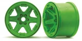 Traxxas E-Revo 2 Green 17mm Splined Hex 3.8 Wheels (2)