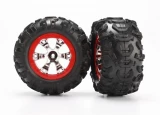 Traxxas 1/16 Summit Geode Wheels (Red) & Canyon AT Tires