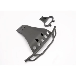 Traxxas Front Bumper & Mount (Black): Slash 4x4