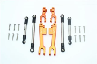 GPM Orange Aluminum Front & Rear Sway Bars w/Stainless Steel Links for UDR