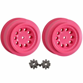 RPM Pink Revolver 2.2/3.0 Front Slash 2WD Wheels