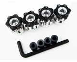 Hot Racing 12mm to 17mm Hex Hub Adapters w/6mm Offset for Slash 4x4, Stampede 4x4, Telluride