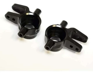 Hot Racing Black Aluminum Steering Blocks for Slash 4x4, Stampede 4x4, Rally