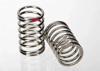 Traxxas Spring, shock (nickel finish) (GTR) (2.77 rate, pink)  (1 pair)