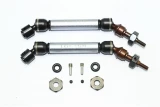 GPM Gunmetal Steel & Aluminum Front CVD Driveshaft Set w/Hex for 4x4 Slash Rustler Stampede Rally