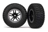 Traxxas BFGoodrich Mud-Terrain T/A KM2 Tires on Black Wheels w/Satin Chrome Beadlock (2) (4WD Fr/Rr, 2WD Rear)