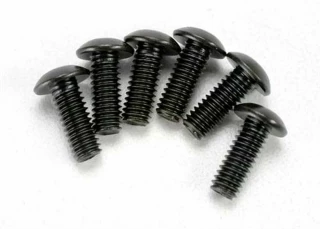 Traxxas 4x12mm Button-Head Hex Machine Screws (6)