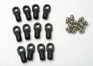 Traxxas Large Rod Ends w/Hollow Balls (12): Revo