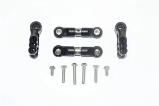 GPM Black Aluminum 25T Spline Servo Horns w/Adjustable Stainless Steel Links for E-Revo & Summit