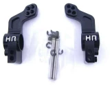 Hot Racing Black Aluminum 0-Deg Rear Hub Carriers for Slash 4x4, Stampede 4x4, Rally