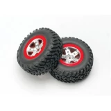 Traxxas S1 Mounted Racing Tire(2) Rear Slash, FR&R Slash 4x4