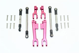 GPM Red Aluminum Front & Rear Sway Bars w/Stainless Steel Links for UDR