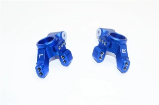 GPM Blue Aluminum Rear Stub Axle Carriers for 4-Tec 2.0