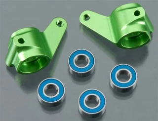 Traxxas Green Aluminum Steering Blocks - Slash Rustler Stampede Bandit