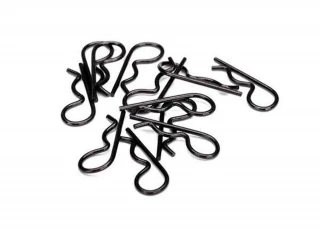 Traxxas Heavy Duty Black Body Clips (12)