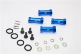 GPM Blue Aluminum 25mm Extension Hubs w/12mm Hex for Slash & Stampede 4x4