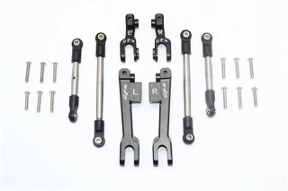 GPM Black Aluminum Front & Rear Sway Bars w/Stainless Steel Links for UDR