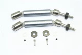 GPM Gunmetal Stainless Steel & Aluminum Rear CVD Driveshaft Set w/Hex for 4x4 Slash Rustler Stampede Rally & 2WD Slash