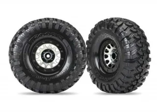 Traxxas Method 105 Black Chrome 2.2 Beadlock Wheels & Canyon Trail Tires