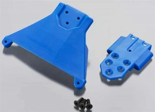 RPM Blue Front LCG Bulkhead for Slash 4x4 Ultimate, 1/10 Rally, Slash 4x4 LCG