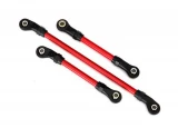 Traxxas TRX-4 Long Arm Lift Kit Red Steering Link, Draglink, Panhard Link w/Hollow Balls