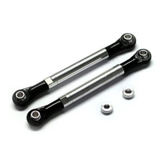 Integy Aluminum Front Upper Links for the Traxxas Stampede, Rustler & Slash (Silver)