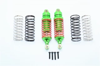 GPM Green Aluminum Front Shocks for 4x4 Slash Rustler Stampede