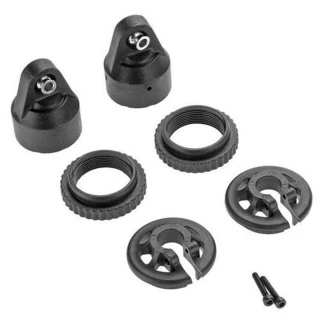 Traxxas X-Maxx GTX Shock Caps, Spring Perches, & Adjusters (for 2 shocks)