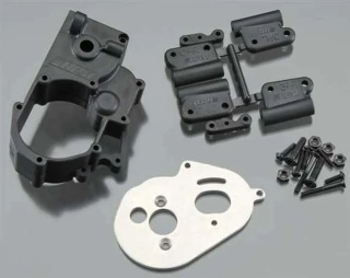 RPM Black Gearbox & Rear Mounts for Traxxas Slash 2WD, Stampede 2WD, Rustler, Bandit