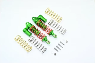 GPM Aluminum Front Adjustable Piggyback Shocks for 4x4 Slash Rustler Stampede (Green)