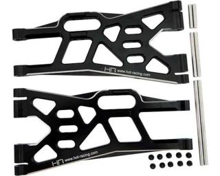 Hot Racing X-Maxx Swaybar-Ready Black Aluminum Lower Suspension Arms