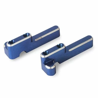 Traxxas Blue Aluminum Steering Servo Mounts: T-Maxx .15, 2.5, 3.3