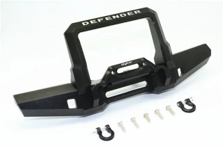 GPM Black Aluminum Front Bumper w/D-Rings for TRX-4 Defender