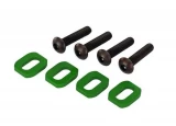 Traxxas X-Maxx Green Aluminum Motor Mount Washers & Screws (4)