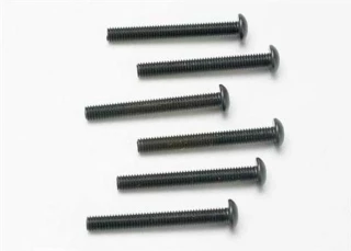 Traxxas 3x25mm Buttonhead Hex Machine Screws (6)